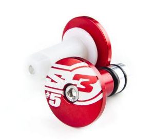 Handlebar End Enduro Red Measure Ø12