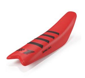 Onegripper Ribbed Seat Cover Rieju Edition Red/Black